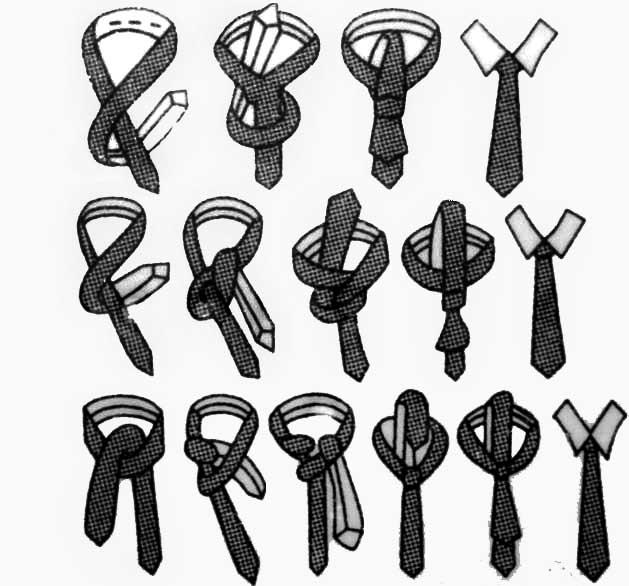 Как завязывать косой узел на галстуке