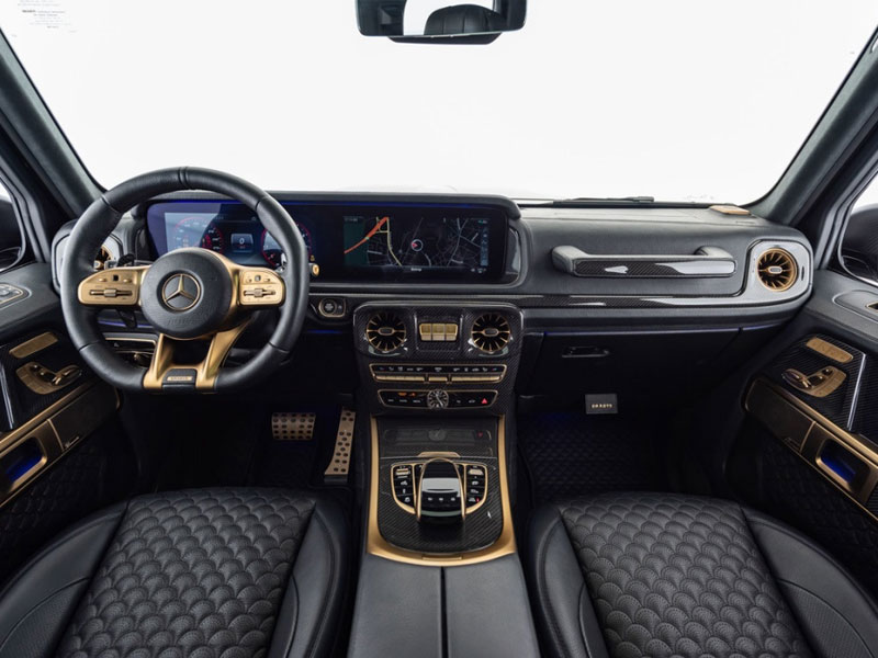 Черный и золотой Mercedes-AMG G63 - тюнинг от Brabus