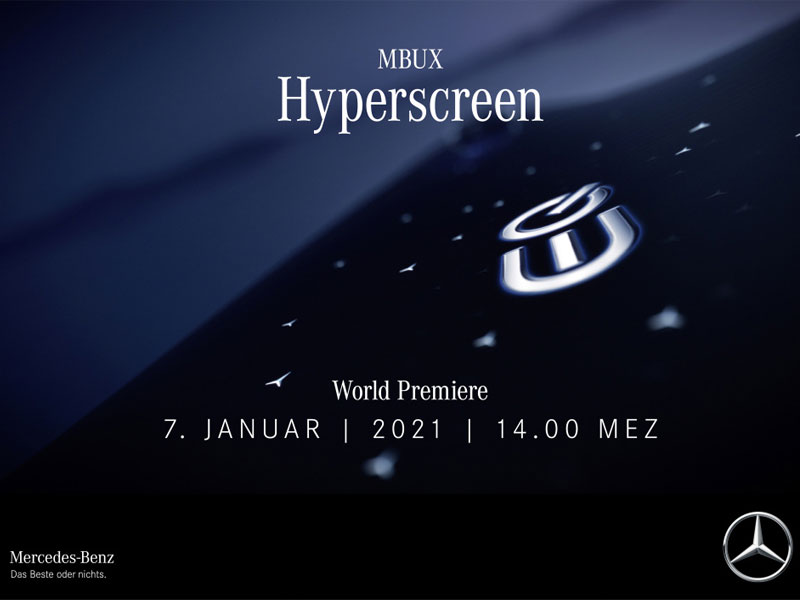 Mercedes-Benz представляет MBUX Hyperscreen