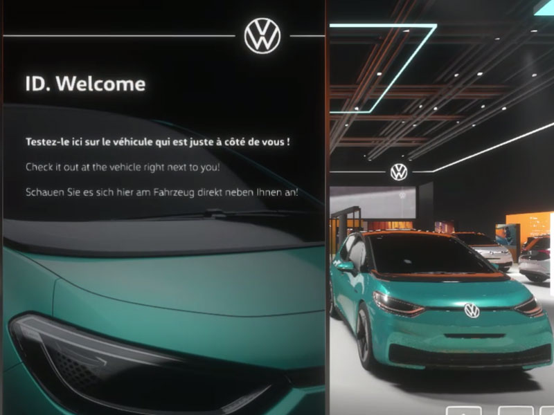 Volkswagen выстроил виртуальный стенд для автосалона в Женеве