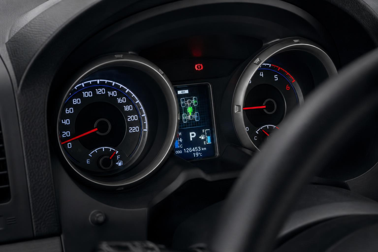 Приборная панель Mitsubishi Pajero 4 с подсветкой индикаторов